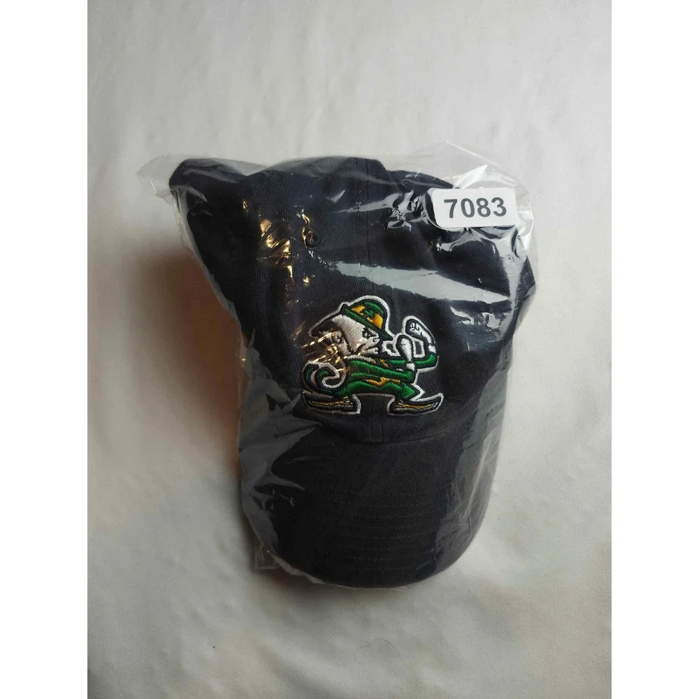 Twins Enterprise Notre Dame Fighting Irish Navy Blue Hat Leprechaun Mascot Cap